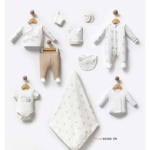 By Bubbles 2900 Tropical Island 10lu Hastane Çıkış Seti Bej