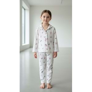 Limmo Kids Düğmeli Pijama Takımı Ayıcık