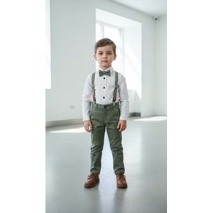 Lorio Kids 727 Desenli Salopetli Takım