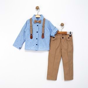 Lorio Kids 726 Desenli Salopetli Takım