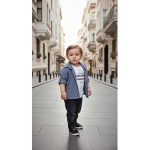 Comfort Baby Gömlekli Wild Baskılı 3lü Takım