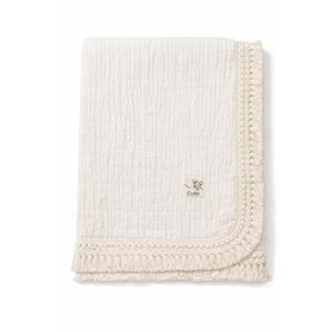 Colbi Baby 5116 Duster Battaniye 90x90 Ekru