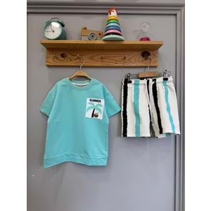 Acapella Summer Baskılı 2li Erkek Şortlu Takım