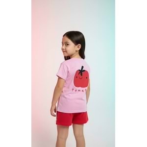Acapella Hello Baskılı 2li Kız Şortlu Takım
