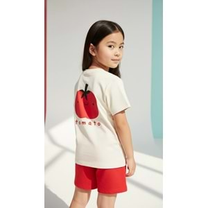 Acapella Hello Baskılı 2li Kız Şortlu Takım