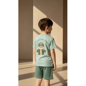 Gap Kids Bear Baskılı 2li Erkek Şortlu Takım