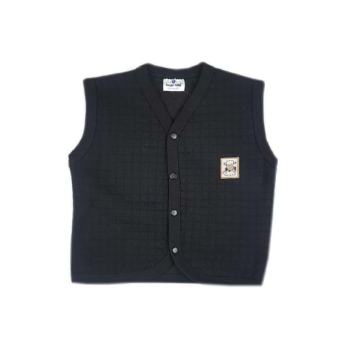 Luggi Baby LBK-06239 Kapitone Yelek 2-3 YAŞ SİYAH