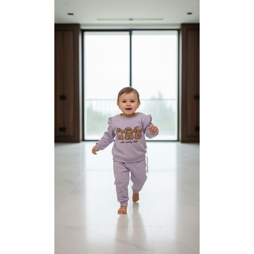 Piccola Mia Köpek Nakışlı 2li Takım