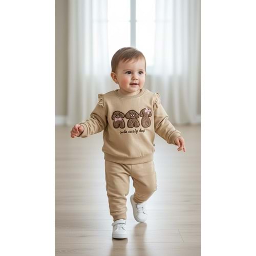 Piccola Mia Köpek Nakışlı 2li Takım