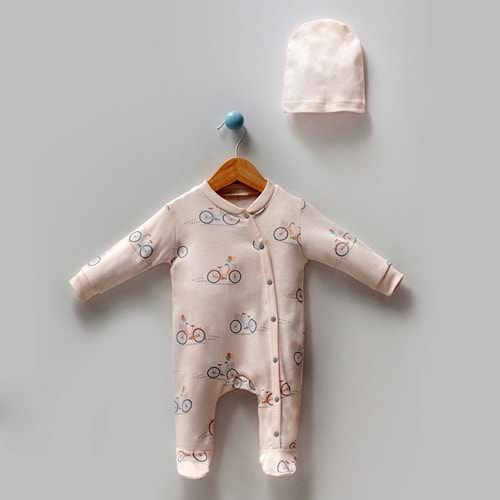 By Bubbles 1013 Bisiklet Patikli Tulum 3-6 Ay KEMİK