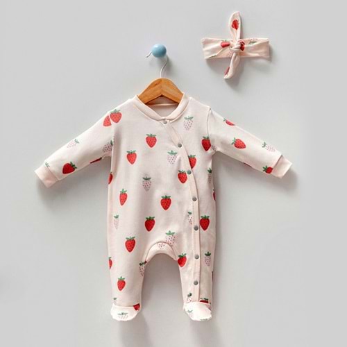 By Bubbles 1012 Çilekli Patikli Tulum