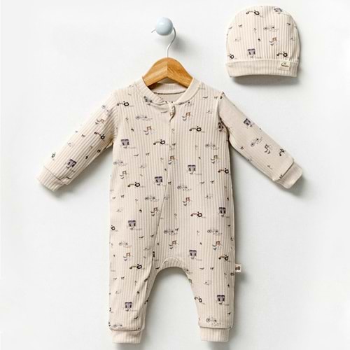 By Bubbles 3009 Farmer Fermuarlı Patiksiz Tulum