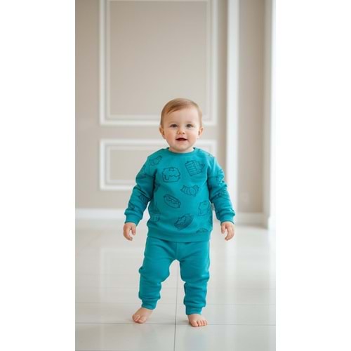 Bebellom 1188 Cap Cake 2li Takım 5-6 Yaş TURKUAZ