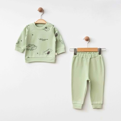 Eslenza Baby Esl-0053 Dinazor 2'li Takım 9 Ay YEŞİL