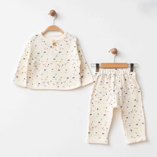 Eslenza Baby Esl-2079 Waffle 2'li Takım