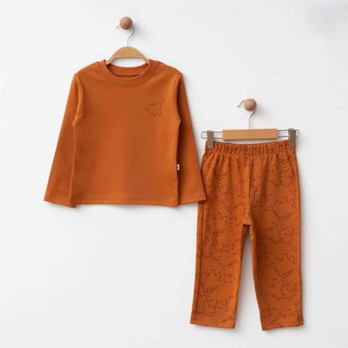 Eslenza Baby Esl-2092 2'li Pijama Takımı 2 Yaş Tarçın