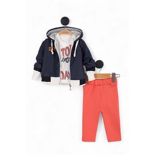 Zeo Kids 2189 Today Yağmurluk 3lü Takım 6 Ay LACİVERT