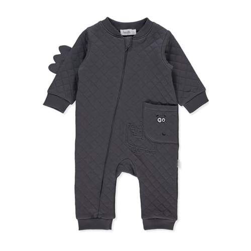 Bebetto K-4557 Kapitone Fermuarlı Patiksiz Tulum