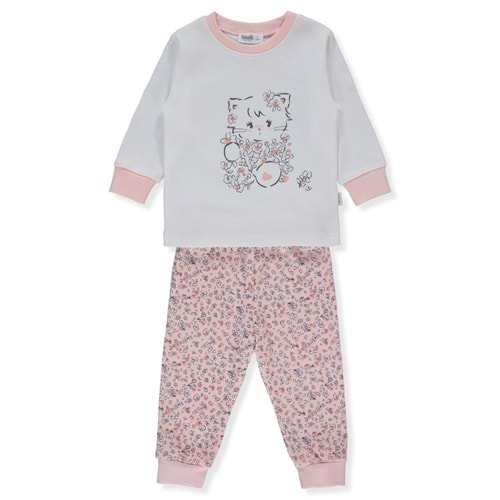 Bebetto F-1363 İnterlok Patiksiz 2li Pijama Takımı