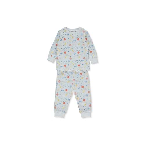 Bebetto F-1362 İnterlok Patiksiz 2li Pijama Takımı