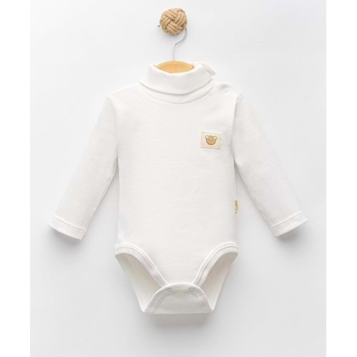 Colbi Baby 2088 Kaşkorse Tam Balıkçı Badi 9-12 Ay Ekru