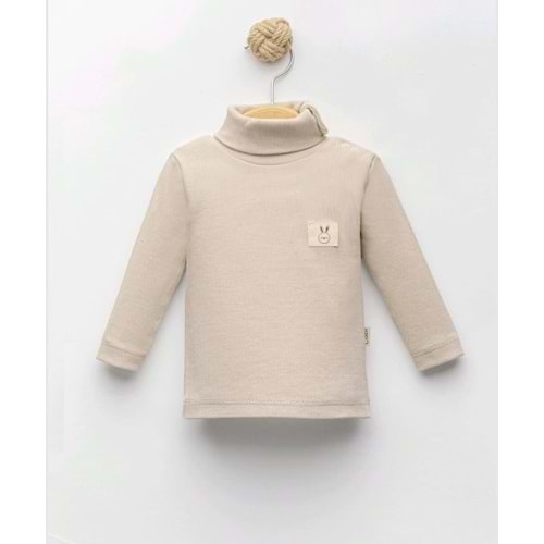 Colbi Baby 2086 Kaşkorse Tam Balıkçı Sweat 6-9 Ay Vizon