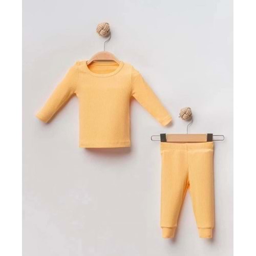 Colbi Baby 4056 Modal 2'li Takım 9-12 Ay Sarı