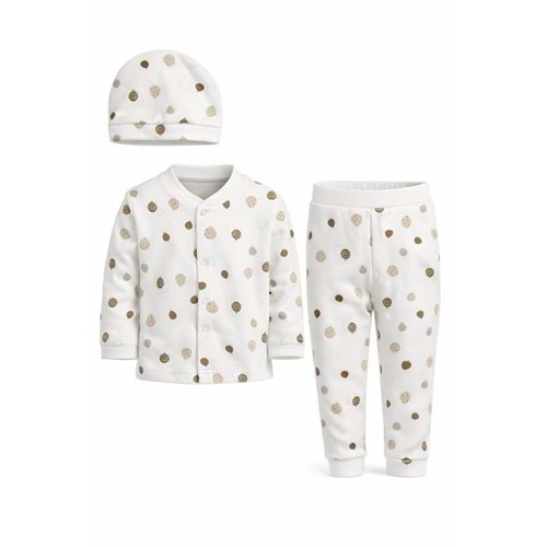 Colbi Baby 4055-1 Uçan Balon Şapkalı 3'lü Takım