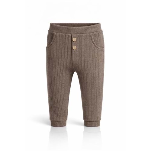 Colbi Baby 1051 Modal Cepli Düğmeli Pantolon 0-3 Ay Kahverengi