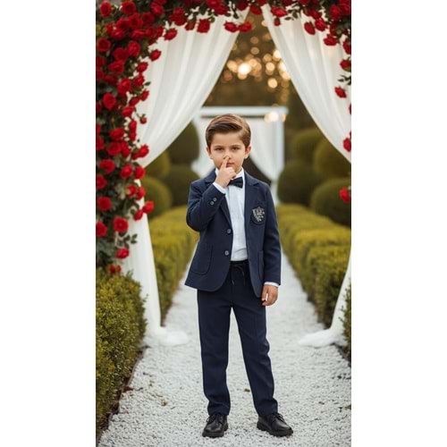 Weeny Kids 1631 3lü Erkek Takım 8 Yaş LACİVERT