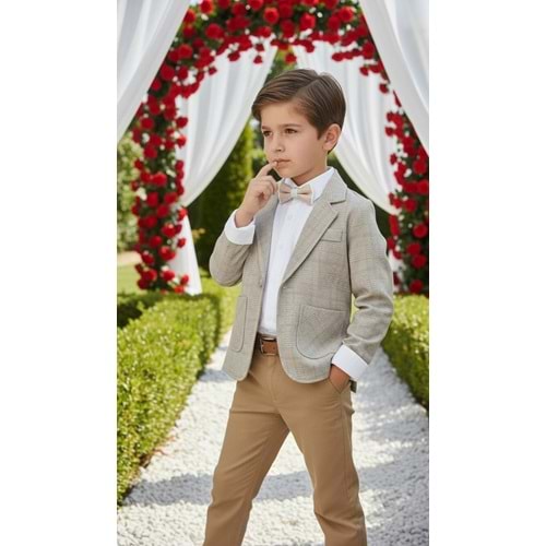 Weeny Kids 1625 3lü Erkek Takım 6 Yaş KAHVE