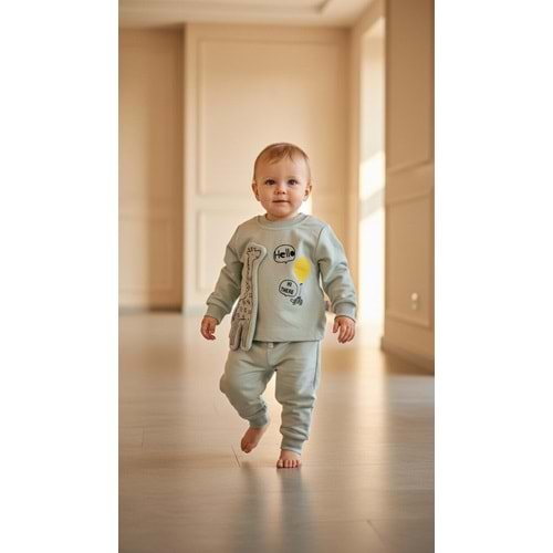 Zeo Kids 2227 Hello Zürafa 2li Takım