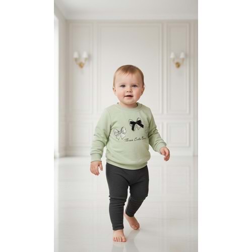 Pandax 1001 Taş Fiyonk 2li Takım 9-12 Ay YEŞİL