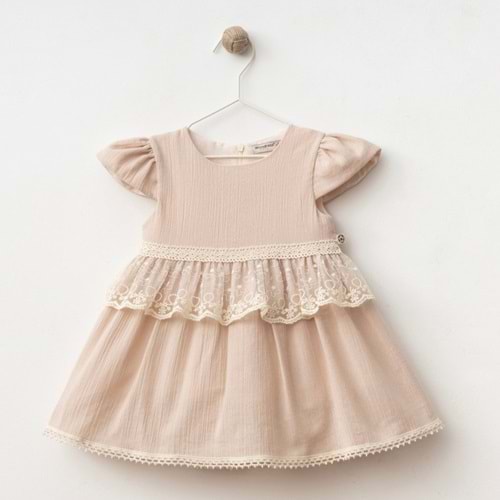 Wondress Baby 1212 Pamuk Prenses Elbise 24 Ay Pudra