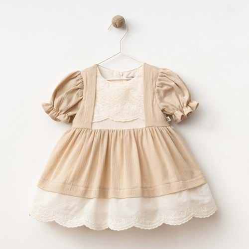 Wondress Baby 1218 Roba Brodeli Elbise 24 Ay Bej