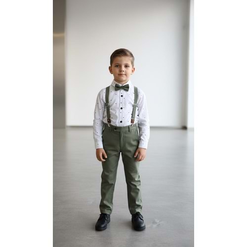 Lorio Kids 716 Desenli Salopetli Takım