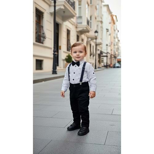 Comfort Baby 821 Desenli Salopetli Takım