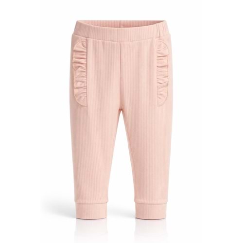 Colbi Baby 1055 İnce Rapor Fırfırlı Pantolon 24-36 Ay Somon