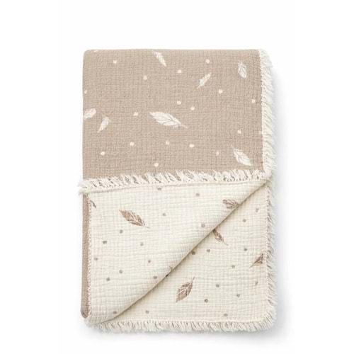 Colbi Baby 5120 4 Kat Yaprak Desen Battaniye 120x110