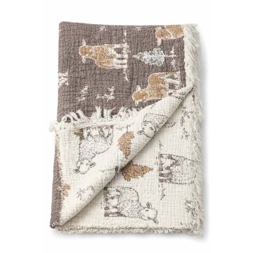 Colbi Baby 4 Kat Kuzu Desen Battaniye 120x110