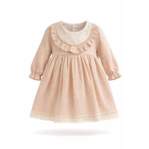 Minino 1351 Müslin Robalı Elbise