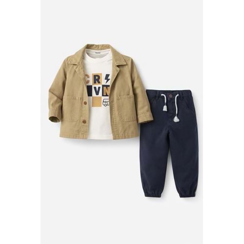 Karavan Baby 7740 Erkek 3lü Takım 2-3 Yaş YEŞİL