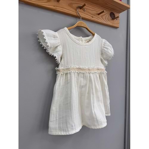 So Pearl Gipür Detaylı Elbise