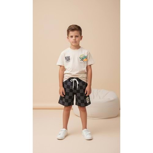 Acapella Road Style 2li Erkek Şortlu Takım 9-10 Yaş Vizon