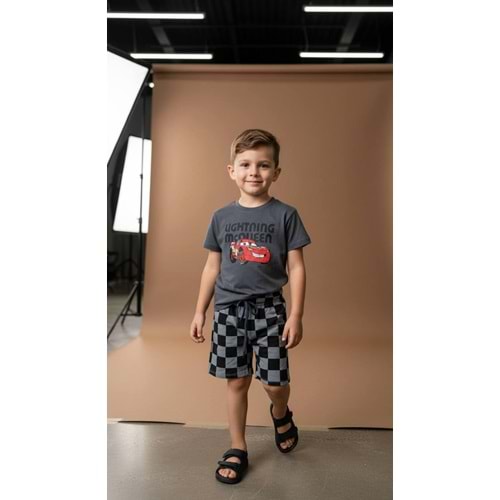 West Mcqueen Baskılı 2li Erkek Şortlu Takım