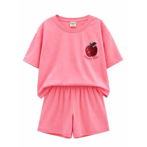 Divonette 4263-8 Şortlu 2li Takım 9-10 Yaş NEON PEMBE
