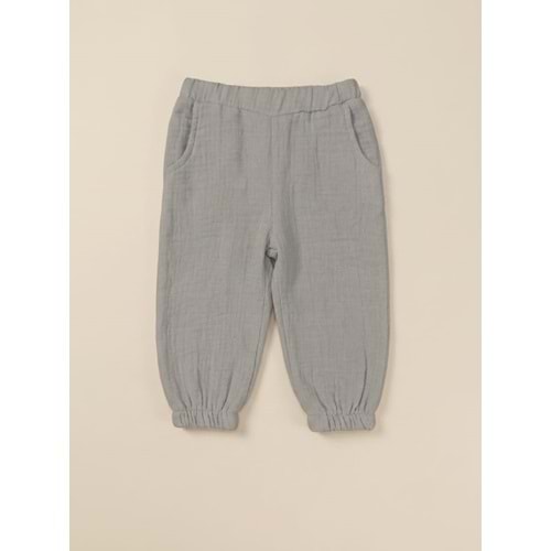 Colbi Baby 5146 Müslin Tek Pantolon 12-18 AY GRİ