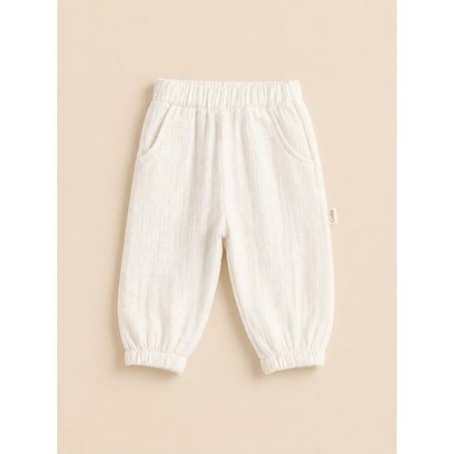 Colbi Baby 5146 Müslin Tek Pantolon 12-18 AY EKRU