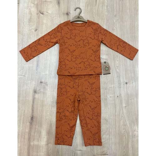 Eslenza Baby ESL-2092 2li Desenli Pijama Takımı 6 YAŞ TARÇIN