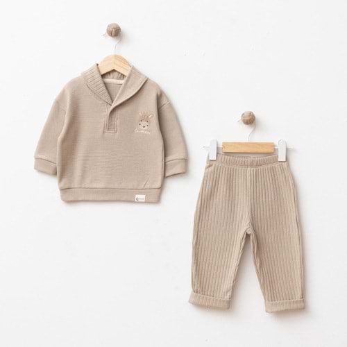 DbMoon 1072 Giraffe 2li Takım 3-6 AY KAHVE